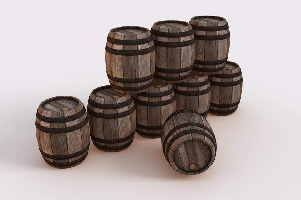 barrels, wine barrels, old