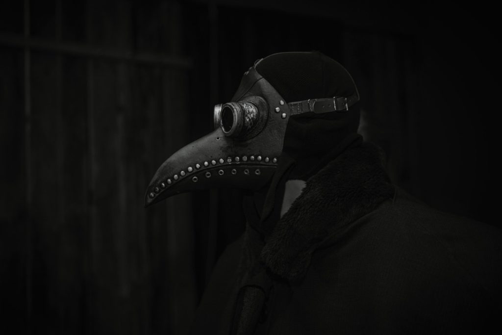 Plague Doctor Inspired Leather Mask